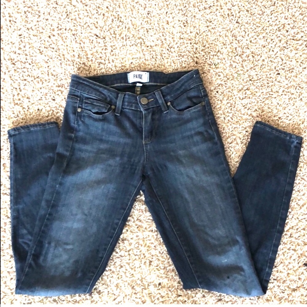 Paige denim jeans stretchy skinny leg sz25 - Picture 1 of 3